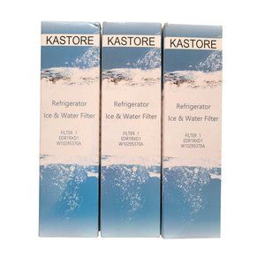 NEW! 3-Pack KASTORE Refrigerator Ice And Water Filter 1 - EDR1RXD1
